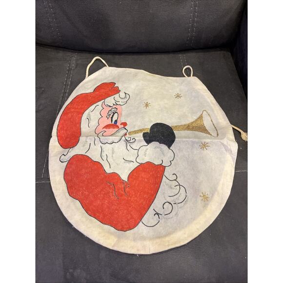 RETRO Vintage Christmas 1960s Toilet Seat Cover Santa Clause - Picture 1 of 3